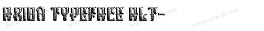 Arion Typeface Alt字体转换